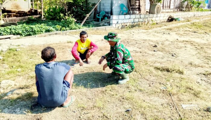 TNI Kedungadem Menyapa Warga, Sosialisasikan Program TMMD 129 Bojonegoro