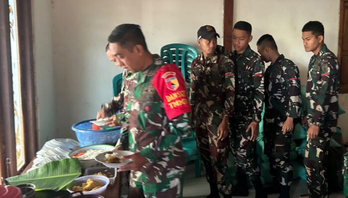 Pagi Penuh Hangat di Kesongo: Satgas TMMD 129 Bojonegoro dan Warga Santap Sarapan, Kemanunggalan Menguat