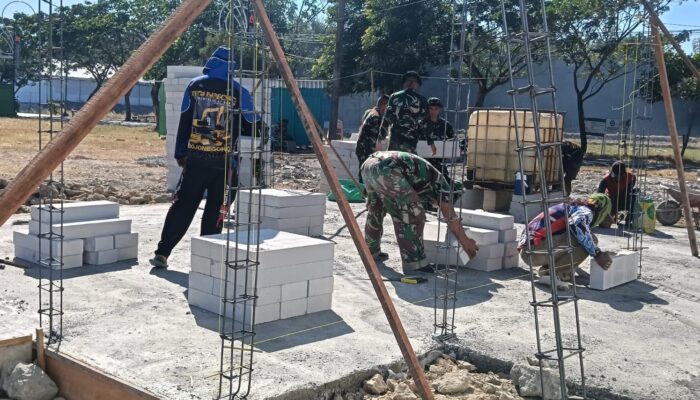Sentuhan Nyata! TMMD 129 Bojonegoro: Sulap Perbatasan Kesongo-Lamongan Jadi Rest Area dan Sentra Ekonomi Baru