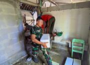 Semangat Gotong Royong Ngebut! Satgas TMMD 129 Bojonegoro Garap Rumah Koko Margono