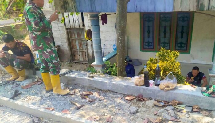 Logistik Cinta dan Ketulusan Hati Warga, Tercipta di TMMD 129 Bojonegoro