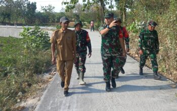 Presisi di Setiap Sudut: Rajut Masa Depan Lewat Jalan Beton TMMD 129 Bojonegoro di Kedungpandan