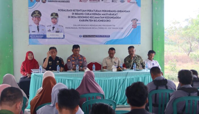 TMMD 129 Bojonegoro: Perkuat Benteng Hukum dan Kesejahteraan Warga Kesongo