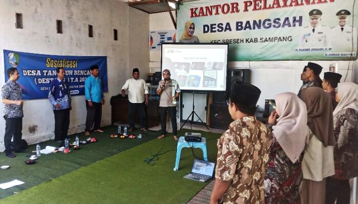 Membangun Desa Tangguh Bencana, BPBD Sampang Gelar Sosialisasi DESTANA dan Perkuat FPRB di Desa Bangsah