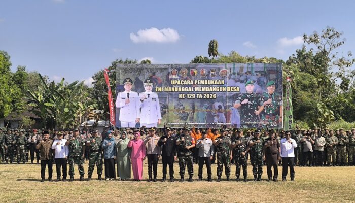 Dinas PMD Kabupaten Bojonegoro Kawal Percepatan Infrastruktur Perdesaan Lewat TMMD ke-129