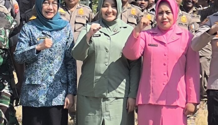 Persit KCK Cabang XXVIII Kodim 0813 Bojonegoro Komitmen Sukseskan Rangkaian TMMD ke-129