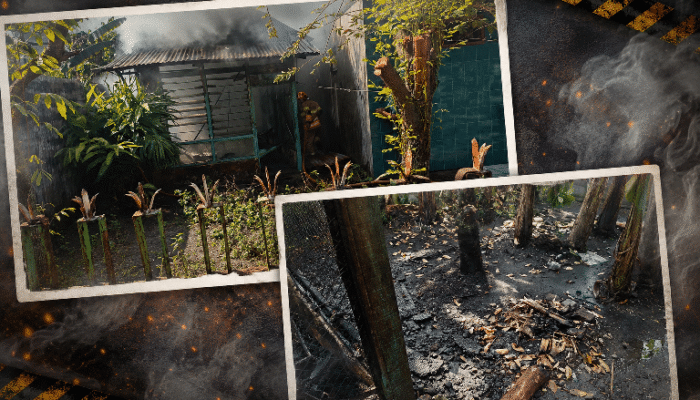 Rumah Kosong di Kelurahan Sumbang Bojonegoro Terbakar, Diduga Dipicu Pembakaran Sampah