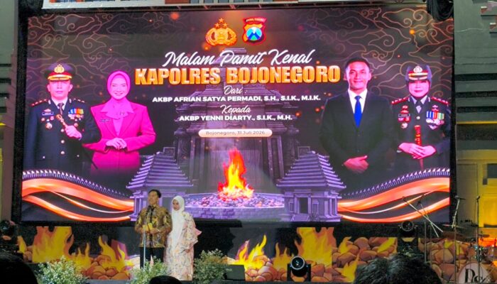 Malam Pamit Kenal Kapolres Bojonegoro dari AKBP Afrian ke AKBP Yenni Diarty