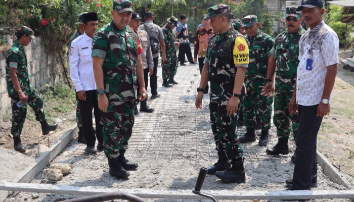 Ditinjau Tim Wasev Ster TNI, Pelaksanaan TMMD 129 di Kesongo Bojonegoro Panen Pujian