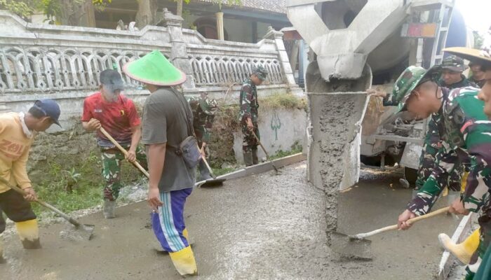 Sentuhan Akhir TMMD 129 di Dusun Mundu: Asa Baru Warga Kesongo di Atas Jalan Beton