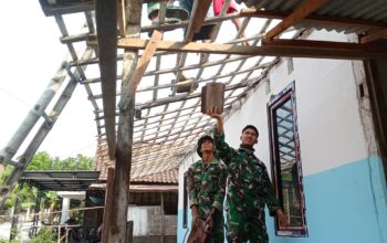 Sentuhan Hangat Satgas TMMD 129 Bojonegoro untuk Rumah Pak Ladi