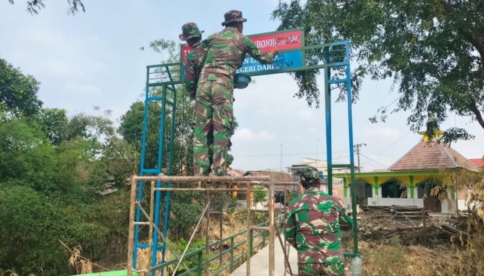 Senyum Warga Kesongo Saat TMMD 129 Bojonegoro Bangun Jembatan Impian