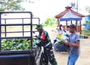 Satgas TMMD 129 Bojonegoro Pasok Ratusan Bibit Sayuran untuk Warga Kesongo