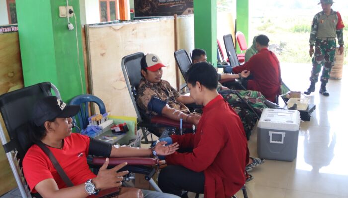 Lewat Setetes Darah: TMMD 129 Bojonegoro Rajut Kepedulian Kemanusiaan di Desa Kesongo
