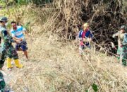 Merawat Lingkungan, Membangun Masa Depan: Satgas TMMD 129 Bojonegoro dan Warga Bersih-Bersih Sungai Kesongo