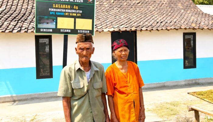 Ucapan Terima Kasih Mbah Kardo! Rumah Reyotnya Kini Jadi Hunian Nyaman Lewat TMMD 129 Bojonegoro