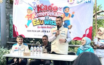 Sambut Hari Pelanggan Nasional, YBM PLN UIP JBTB dan PIKK Gelar Kado Kemerdekaan Bersama Anak Yatim
