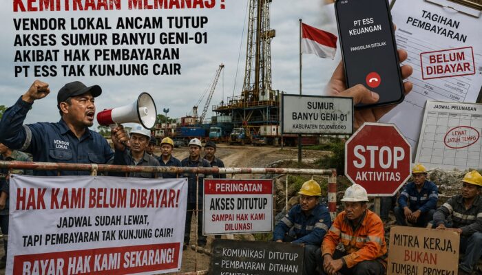 Kemitraan Memanas! Vendor Lokal Ancam Tutup Akses Sumur Banyu Geni-01 Akibat Hak Pembayaran PT ESS Tak Kunjung Dilunasi