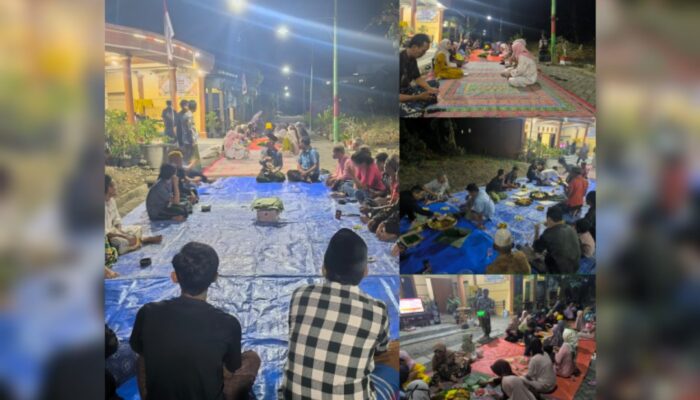 Malam 17 Agustus, Warga RT 15 Dusun Badug Sumuragung Larut dalam Doa dan Tumpengan