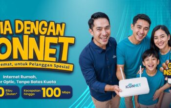 ICONNET Hadirkan Promo September, Internet Fiber Optik Mulai Rp200 Ribu per Bulan Gratis Biaya Instalasi