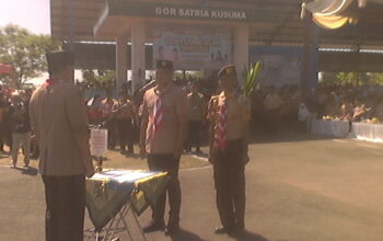 Estafet Tunas Kelapa Pramuka Jawa Tengah Tiba di Purbalingga, Simbol Kontribusi Bagi Bangsa