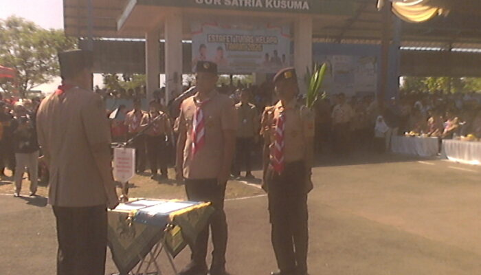 Estafet Tunas Kelapa Pramuka Jawa Tengah Tiba di Purbalingga, Simbol Kontribusi Bagi Bangsa