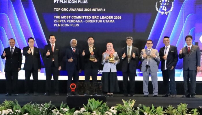 Dua Penghargaan TOP GRC Awards 2026 Kembali Diraih, Tegaskan Komitmen PLN Icon Plus pada Tata Kelola