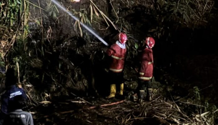 Pembakaran Sampah Menjalar, Lahan Rumpun Bambu di Purbalingga Terbakar