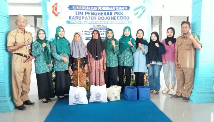 Dorong Ketahanan Pangan dan Ekonomi Rumah Tangga, TP PKK Bojonegoro Gelar Pembinaan Tematik di Sidomulyo