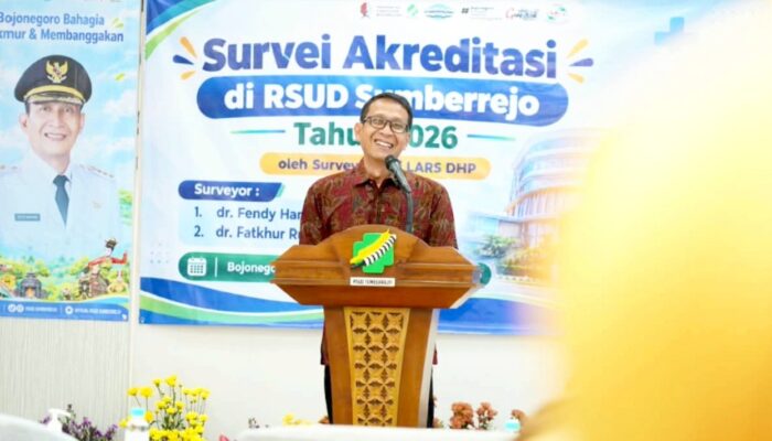 Bupati Setyo Wahono Buka Survei Akreditasi Lapangan RSUD Sumberrejo Bojonegoro oleh Tim LARS DHP