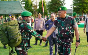 14 Bulan Jaga Perbatasan RI-PNG, Ratusan Prajurit Satgas Yonif 511/DY Tiba di Blitar
