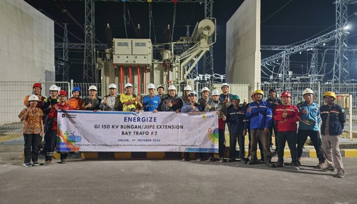 Wujud Sinergi Lintas Instansi, PLN UIP JBTB Sukses Lakukan Energize Trafo Tenaga 2 (60 MVA) GI 150 kV Bungah untuk Tingkatkan Keandalan Kelistrikan Kabupaten Gresik