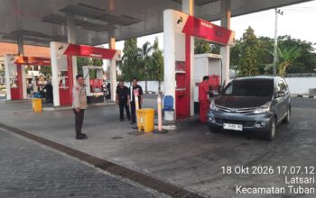 Antisipasi Kelangkaan BBM, Polresta Tuban Pelihara Kondusivitas dan Cek Stok 31 SPBU