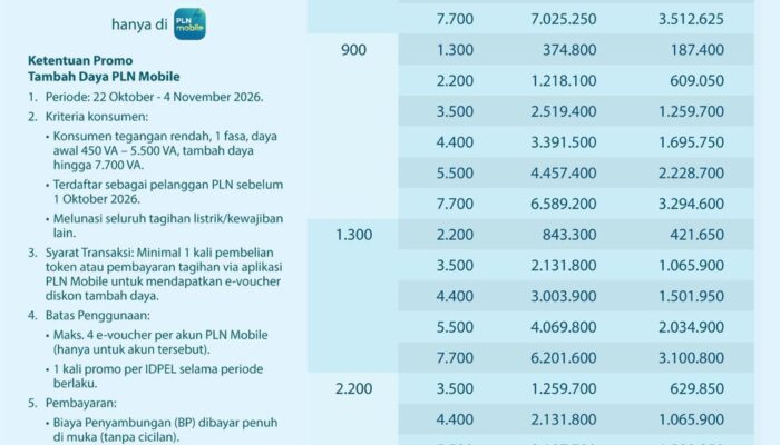 Semangat Hari Sumpah Pemuda, Sambut Hari Listrik Nasional, PLN Hadirkan Diskon Tambah Daya 50 Persen melalui Program Energi Berdikari