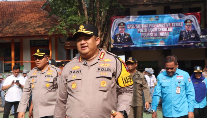 Berantas Bullying dan Judol di Sekolah, Kapolresta Tuban Luncurkan Satgas ‘Polisi Jogo Sekolah’
